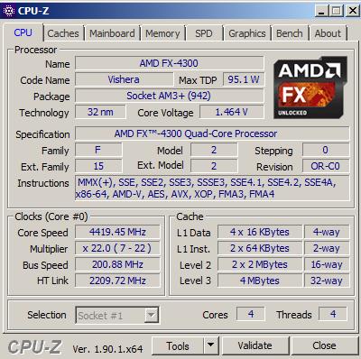 Разгоняем процессор AMD FX-4300