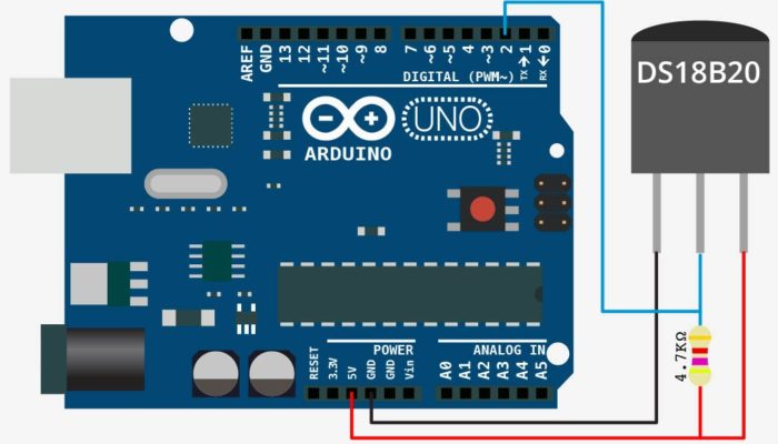 Arduino и цифровой датчик температуры DS18B20
